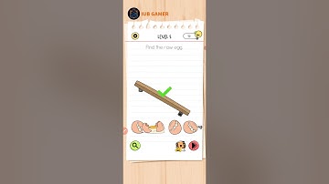 Brain Test All Star Level 5: Find The Raw Egg. Solution..