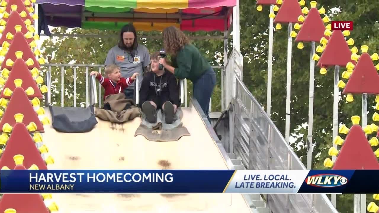 Harvest carnival rides set up in downtown New Albany YouTube