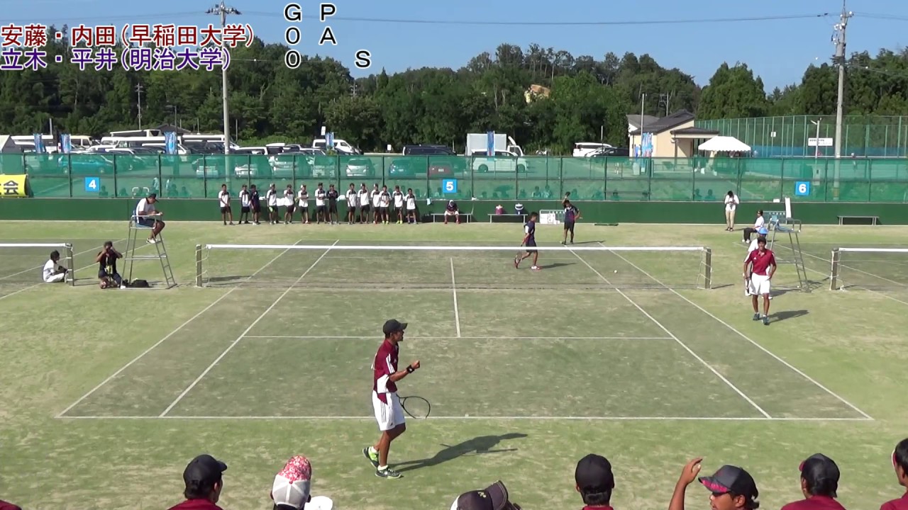 '17 石川インカレ ソフトテニス 対抗戦 決勝 1次戦 ３