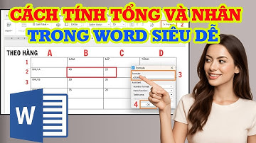 Cách tính tổng và nhân trong Word không cần sử dụng Excel