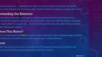 How to Use Perl Regular Expressions to Keep Characters Until the First Newline