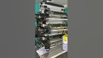 6 color ci flexo printing machine for tissue paper, nice printing effect