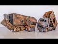 Restoration Abandoned Semi Trailer Trucks - Coca Cola Model Trucks - Led Light