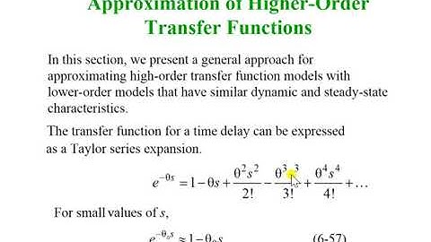 ch2slide28 Approximation of High Order Model