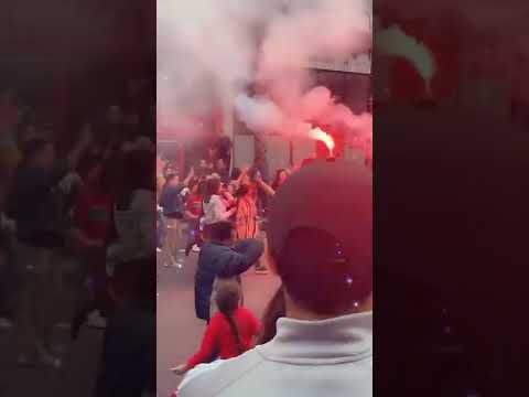 شاهد فرحة هستيرية للمغاربة بالفوز على المنتخب البلجيكي