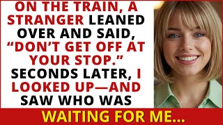 Dans le train, un inconnu m'a dit : « Ne descendez pas à votre arrêt. » J'ai regardé dehors et j'...