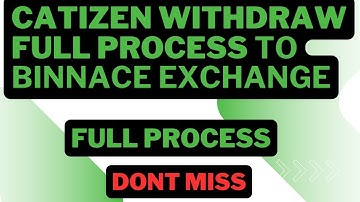 Catizen Withdraw Full Process to Binnace Exchange