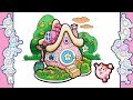 Смешарики - Домик Нюши - Веселые раскраски - Как нарисовать дом для Нюши - видео для детей