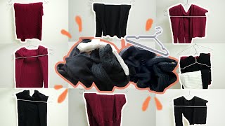 How To Hang Your Sweater  and  Pants on a hanger