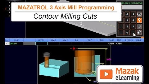 MAZATROL Programming Briefs -  Contour Milling Cuts