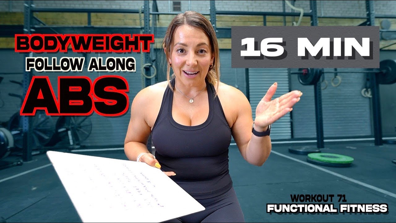 16 MINUTE at home ABS follow along workout - YouTube