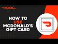 How To Use McDonald's Gift Card On Doordash (Quick Tutorial)