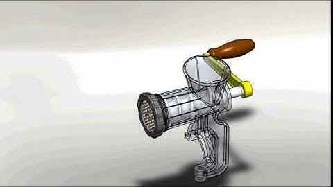 Meat grinder - Solidworks video