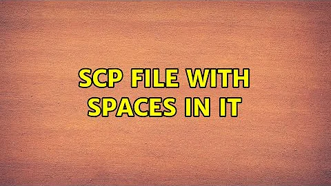 scp file with spaces in it