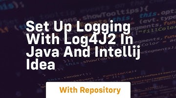 set up logging with log4j2 in java and intellij idea