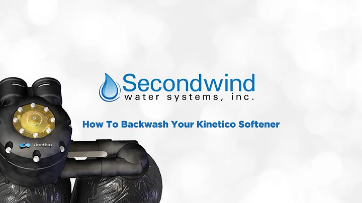 How To : Backwash/Manually Regenerate Your Kinetico Water Softener