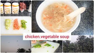 Chicken Soup Recipe۔Simple and Easy Chicken and Vegetable Soup At Home۔Chicken Soup by zuni vlogs