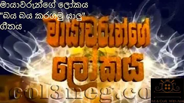 මායාවරුන්ගේ ලෝකය "බය බය කරගමු යාලු" ගීතය