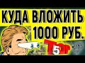 Инвестиции для начинающих. Как начать инвестировать с 1000 рублей. Куда вложить деньги от 1000 руб.?