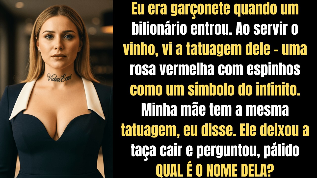 Atendi um bilionário com a mesma tatuagem da minha mãe. O que descobri mudou tudo!