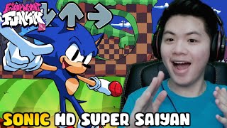 BALAPAN DENGAN SONIC HD MODE SUPER SAIYAN!! | Sonic Week - Friday Night Funkin HD