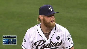 LAD@SD: Cashner dominant over six against Dodgers