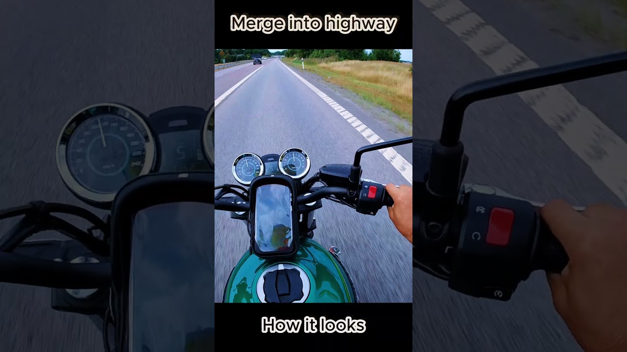When you merge into highway traffic! #mc #bikelife #biker