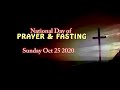 (Urgent) National Day of Prayer and Fasting 10-25-2020