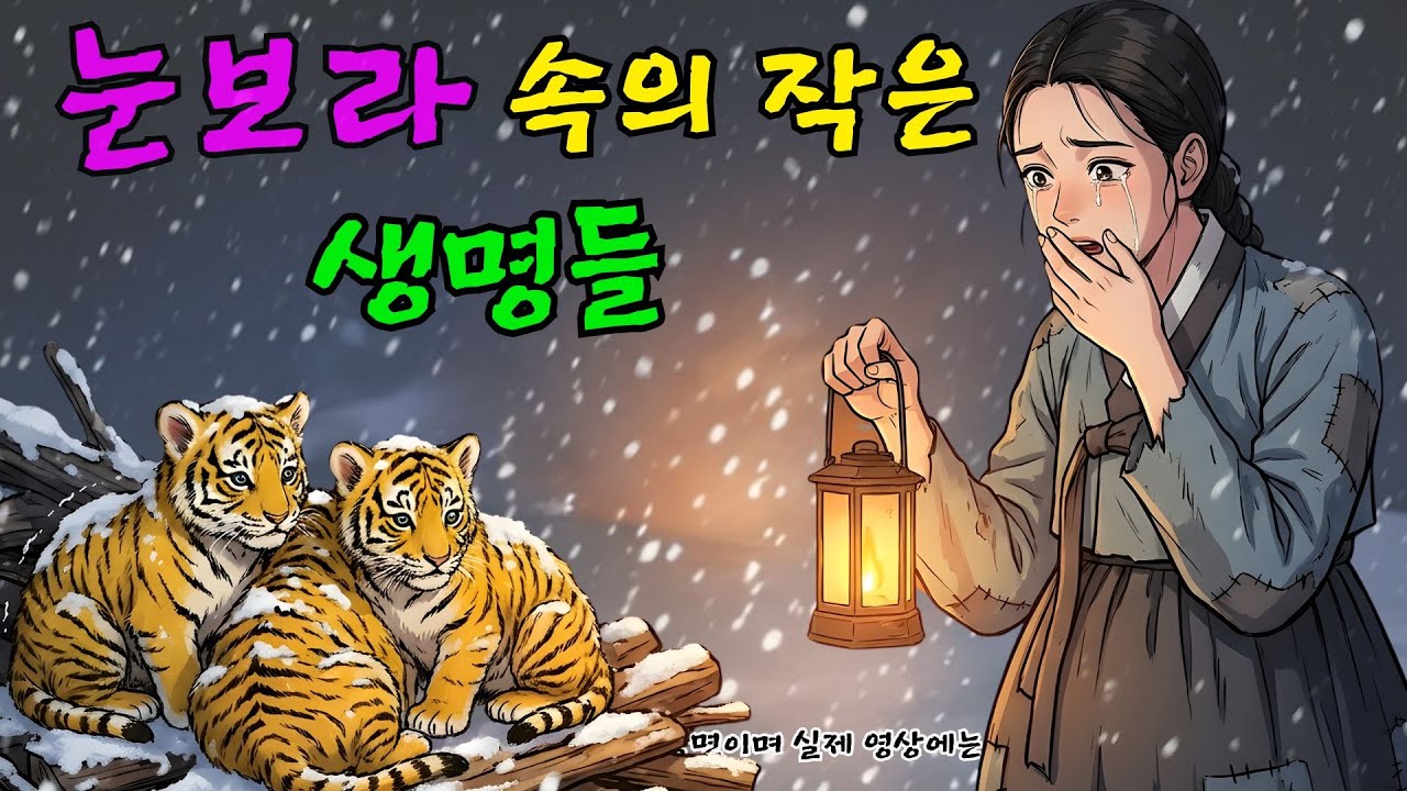 눈보라 치던 밤 호랑이 새끼 거둔 여인, 10년 후 목숨 구해준 산군의 충격 정체 ㅣ옛날이야기 ㅣ민담 ㅣ오디오북ㅣ전설ㅣ설화 ㅣ야담