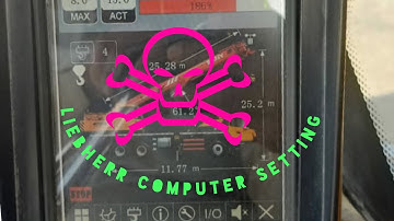 LIEBHERR# LTM 100 Ton Computer Setting and Load chart # mobile crane liebherr computer settings #