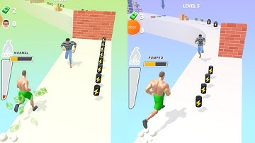 Muscle Rush Gameplay All level Video Games New Level 3-4 | Game A 17 - android gameplay