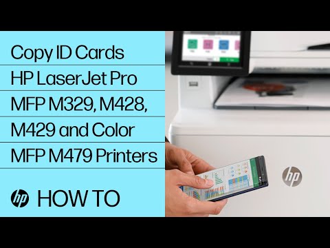 Copy ID Cards | HP LaserJet Pro MFP M329, M428, M429 and Color MFP M479 Printers | HP