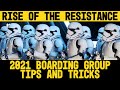 June 2021 Boarding Group Strategy for Rise of the Resistance that ALWAYS worked for us at Disney!