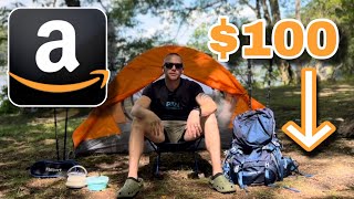 TRUE BUDGET Backpacking Gear Review | Everything You Need Bought Only On AMAZON and UNDER $100!