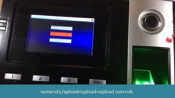 eSSL E9C How to Upload users