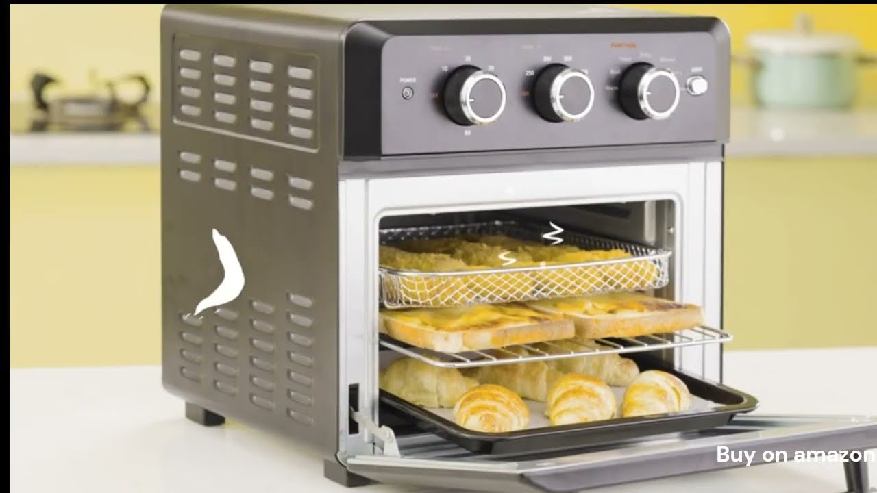  COMFEE' Retro Air Fry Toaster Oven, 7-in-1, 1500W