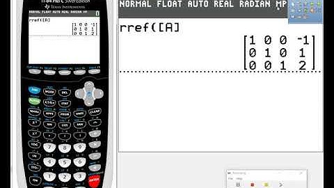 1.6 Solving Linear Systems Using Technology