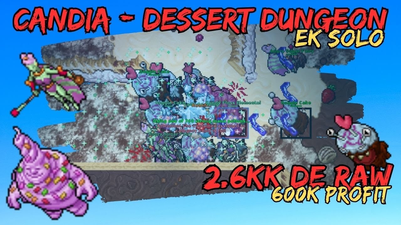 Tibia - Candia Dessert Dungeon - EK Solo