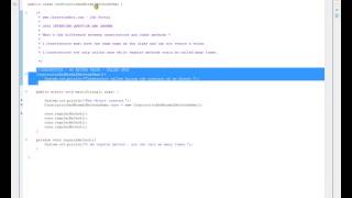 Difference between Constructors and Regular Methods
