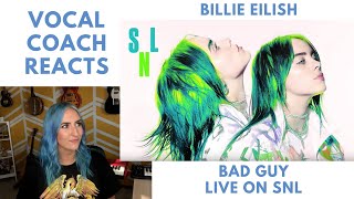 Vocal Coach Reacts to Billie Eilish - Live in SNL