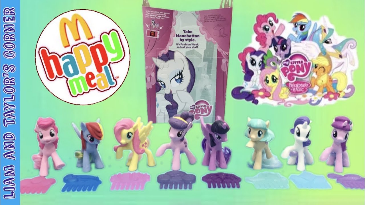 2016 MY LITTLE PONY McDonald's Happy Meal Toys | Liam and Taylor's ...