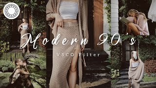 how to edit modern 90's VSCO Filter | VSCO photo editing tutorial screenshot 5