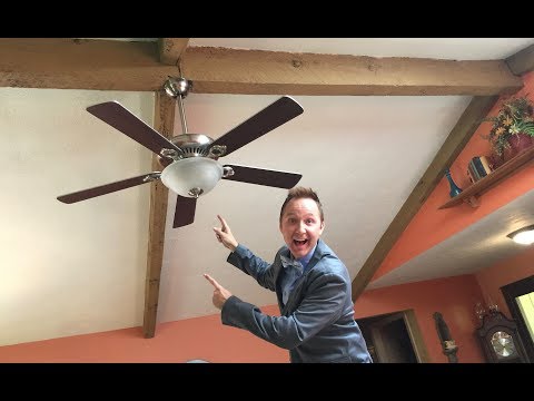 Install A Ceiling Fan In Faux Beam, Installing A Ceiling Fan On Faux Beam