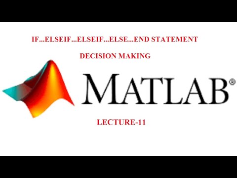 If..Elseif | Elseif | Else | End Statement | Decision Making | MATLAB Basics | R2018a