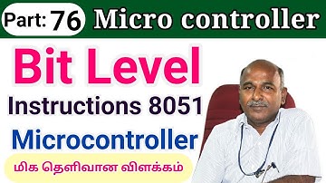Bit Level Instructions in 8051 Microcontroller