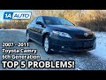 Top 5 Problems Toyota Camry Sedan 2007-2011 6th Generation