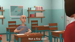 Classic Caillou misbehaves during the fire drill/Grounded S2 EP50