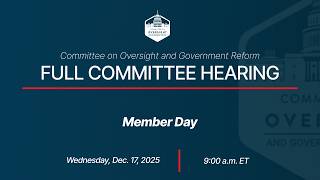 Full Committee Member Day Hearing