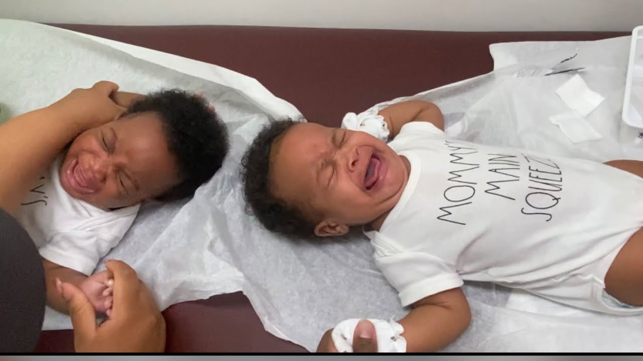 4 Month Doctors Checkup ( Noni & Nyla got shots again)