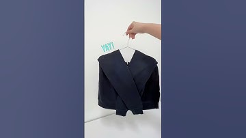 How To Hang Clothes Without Ruining Them #clotheshacks #howto #wardrobe #clotheshanger #shorts